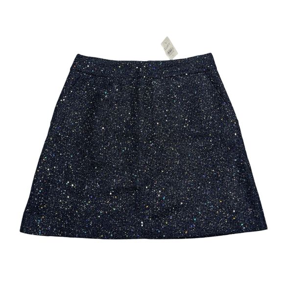 Ann Taylor Loft Mini Skirt Sparkly Rhinestone Tweed - Picture 1 of 9